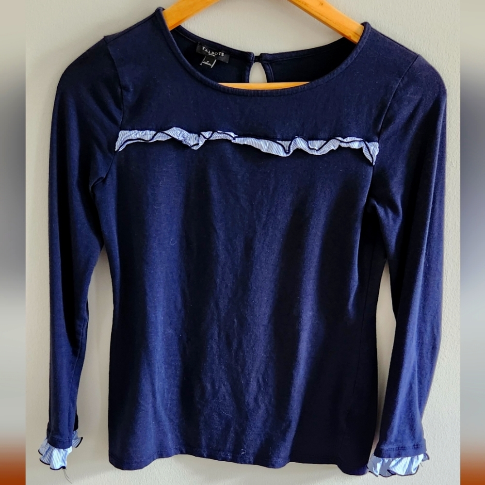 Talbots Ruffled Top